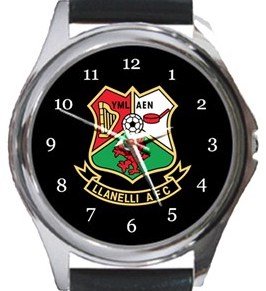 Llaneli AFC Round Metal Watch