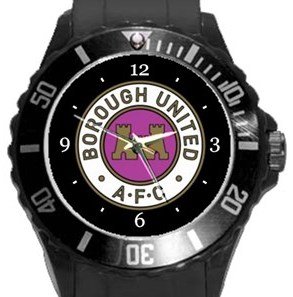 Borough United AFC Plastic Sport Watch Black