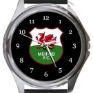 Meifod Football Club Round Metal Watch