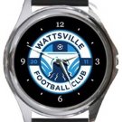 Wattsville Football Club Round Metal Watch