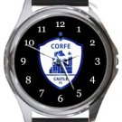 Corfe Castle Football Club Round Metal Watch