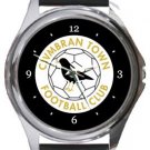 Cwmbran Town Football Club Round Metal Watch