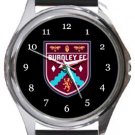 Burnley Football Club Round Metal Watch