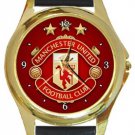 Manchester United Football Club Gold Metal Watch