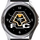 Wolverhampton Wanderers Football Club Round Metal Watch