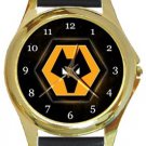 Wolverhampton Wanderers FC Gold Metal Watch