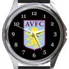 Aston Villa Football Club Round Metal Watch