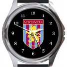 Aston Villa FC Round Metal Watch