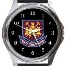 West Ham United Football Club Round Metal Watch