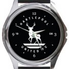 Hartlepool United Football Round Metal Watch