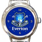 Everton FC Round Italian Charm Watch