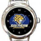 Southern University Jaguars Round Italian Charm Watch