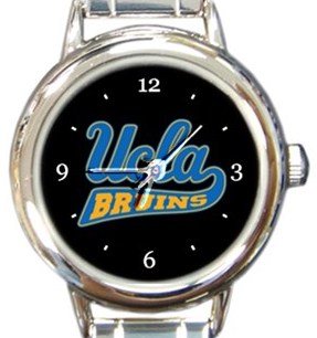 UCLA Bruins Round Italian Charm Watch