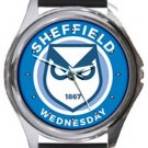 Sheffield Wednesday FC Round Metal Watch