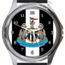 Newcastle United FC Round Metal Watch