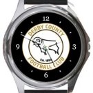 Derby County Football Club Round Metal Watch