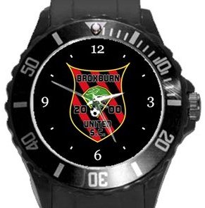 Broxburn United SC Plastic Sport Watch Black