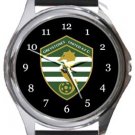 Greystones United AFC Round Metal Watch