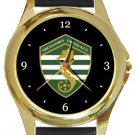 Greystones United AFC Gold Metal Watch