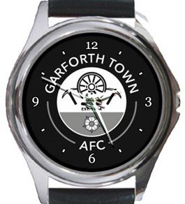 Garforth Town AFC Round Metal Watch