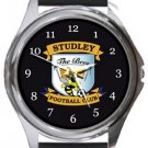 Studley Football Club Round Metal Watch