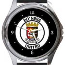Bo'ness United Football Club Round Metal Watch