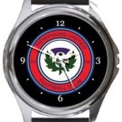 Newmains United Football Club Round Metal Watch