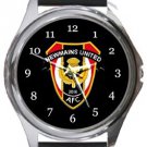 Newmains United Football Club Round Metal Watch