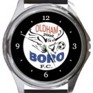 Oldham Boro Football Club Round Metal Watch