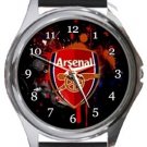 Arsenal FC Round Metal Watch