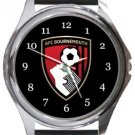 AFC Bournemouth Round Metal Watch