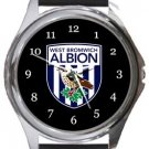 West Bromwich Albion FC Round Metal Watch