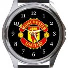 Manchester United FC Round Metal Watch