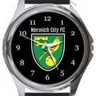 Norwich City FC Round Metal Watch