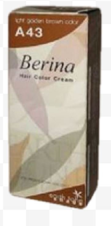 X2 Berina A43 Light Golden Brown Permanent Hair Dye Color Brunette Emo Punk Goth
