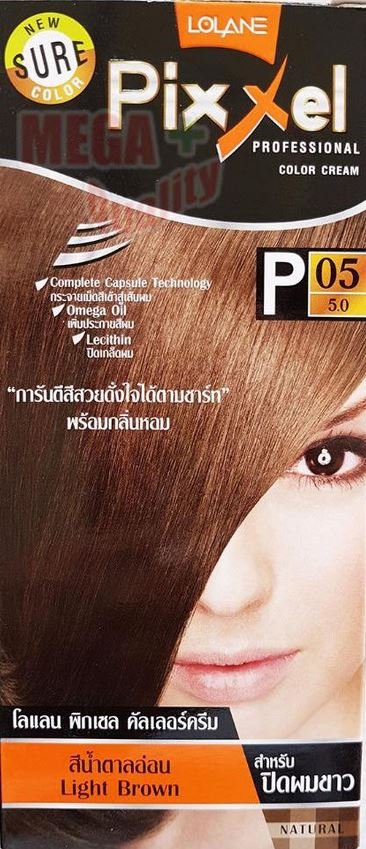 Light Brown Permanent Hair Dye Cream Lolane Pixxel P5 Brunette  Punk Brown Afro