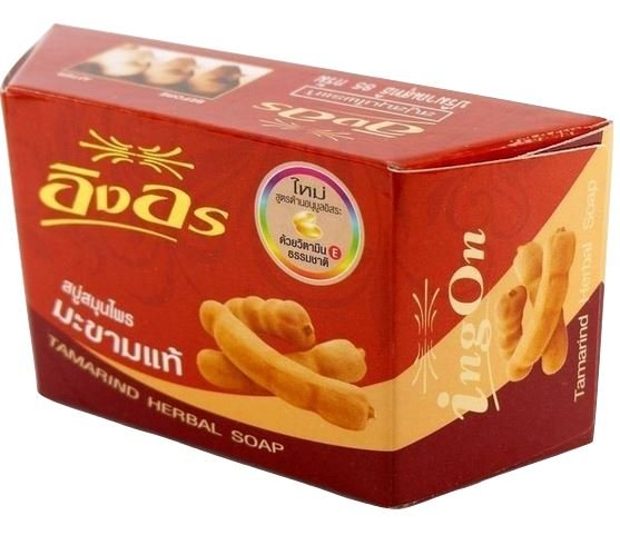Ing On Tamarind Herbal Soap Natural AHA Acne Skin Whitening Melanin Antioxidant