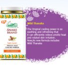 Snake Brand Thanaka and Citrus Antioxidant Skin Irritation Insect Repellent Acne