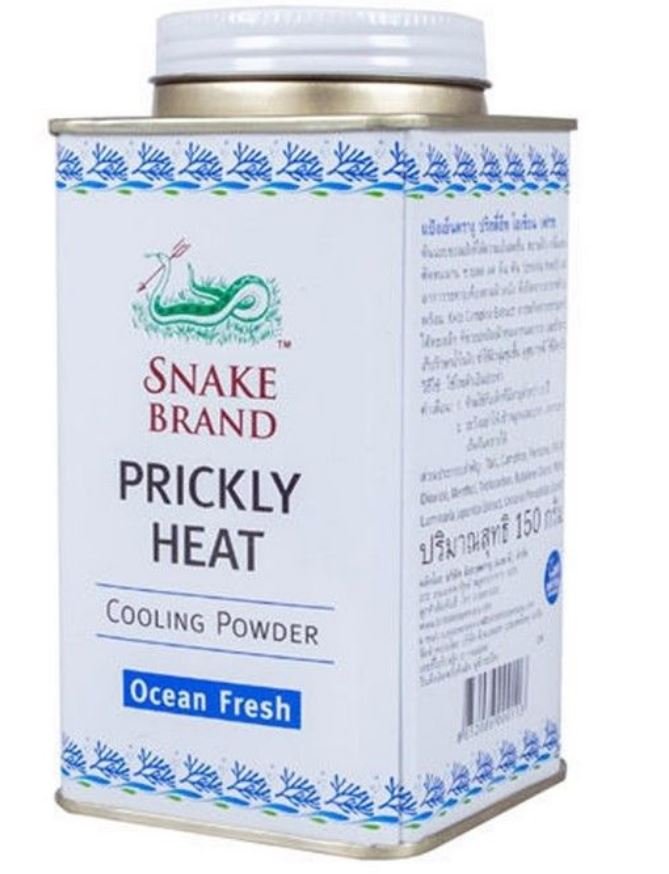 Snake Brand Ocean Fresh Kumba Seaweed Prickly Heat Body Odor Acne Sweaty Rashes