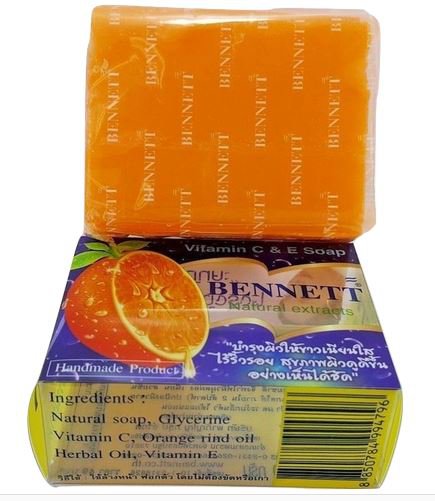 Bennett Vitamin C and E Handmade Soap for Acne Prickly Heat Sun UV Aging Eczema