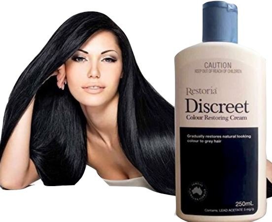 Restoria Discreet Anti Gray Hair Treatment Cover 250ml Stop Grey Restoring Cream