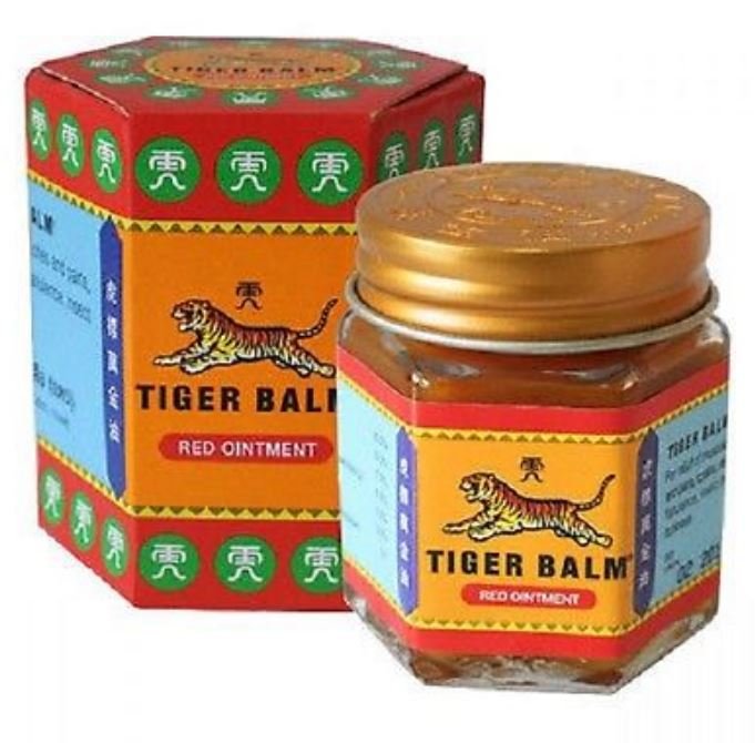 Red Tiger Balm 30g for Stuffy Nose Dizziness Cramps Headaches Migraine Burns