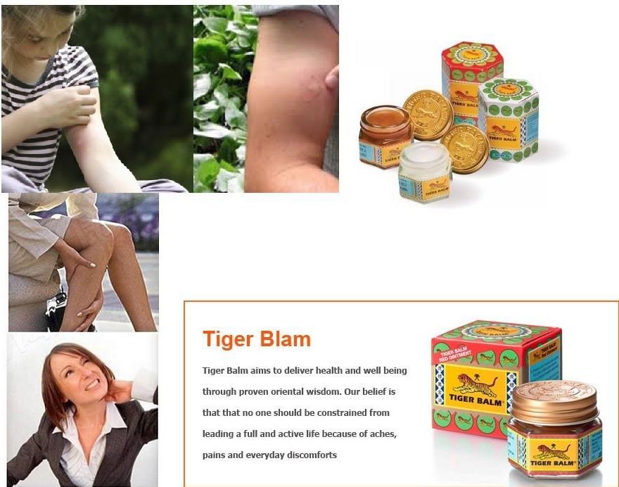 Tiger Red Balm 19.4g Cramps Gout Headaches Migraine Burns Stuffy Nose Dizziness
