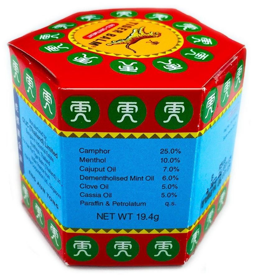 Tiger Red Balm 19.4g Cramps Gout Headaches Migraine Burns Stuffy Nose Dizziness