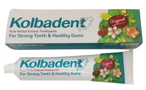 Kolbadent Thai Herbal Toothpaste with Clove Oil Streblus and Asper Leaf Extract