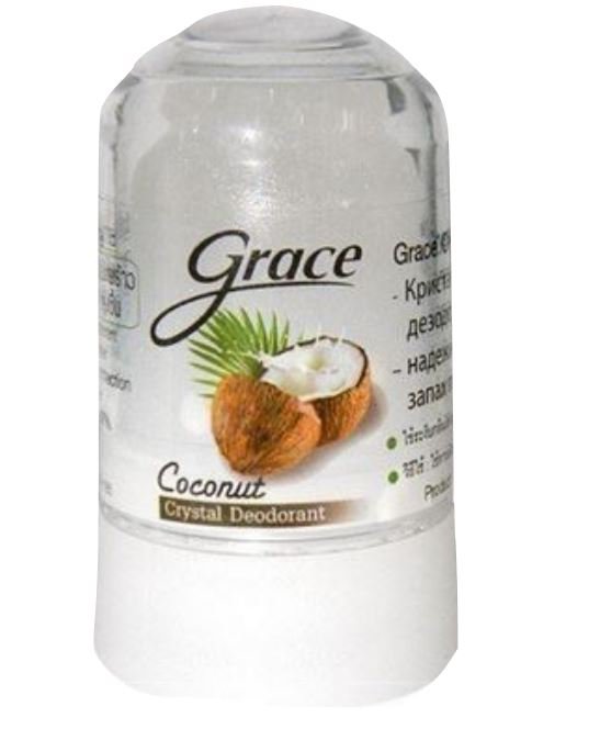 Best Antiperspirant Grace Coconut Crystal Deodorant 70g Underarm Body