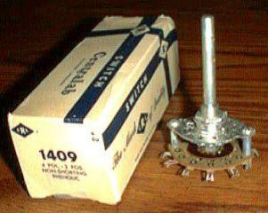 CENTRALAB 1409 :: 4 POL 2 POS Open Frame Rotary Switch