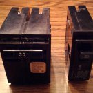 Lot of 2: Crouse Hinds HACR Type Circuit Breakers :: 30A 2P + 20A 1P