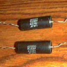 Lot of 2: AEROVOX F123ZNP :: 400VDC .47 MFD Axial Capacitors