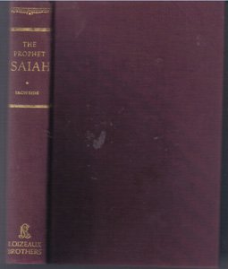 THE PROPHET ISAIAH :: 1952 HB :: FREE Shipping